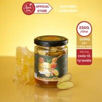 Mật Ong Cao Cấp Bonie Bee Ngâm Gừng Sấy Thăng Hoa - Mật Ong Chín Tổ - 250gr