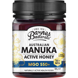 Mật ong Manuka Úc Barnes Naturals Australian Manuka Honey 500g MGO 550+