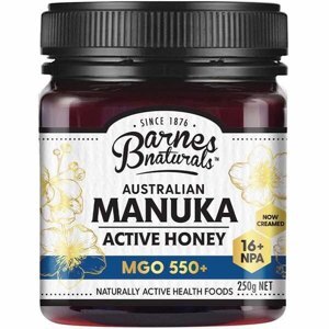 Mật ong Manuka Úc Barnes Naturals Australian Manuka Honey 250g MGO 550+