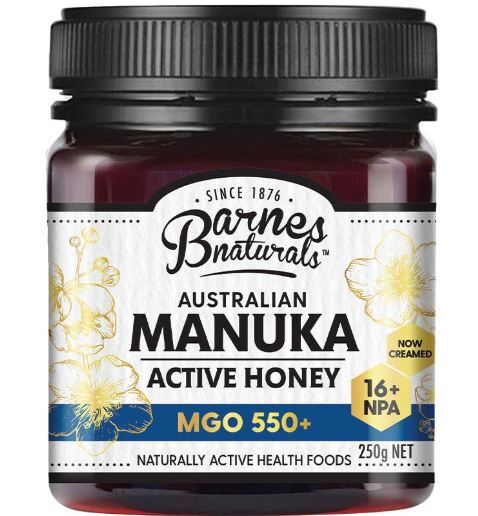 Mật ong Manuka Úc Barnes Naturals Australian Manuka Honey 250g MGO 550+