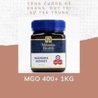 Mật ong manuka Úc MGO 400+, Manuka Health Honey hộp 1kg - (bay air, cam kết chính hãng mua trực tiếp tại Úc)