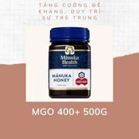 Mật ong manuka Úc MGO 400+, Manuka Health Honey hộp 500gr - (bay air, cam kết chính hãng mua trực tiếp tại Úc)