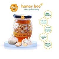 Mật ong ngâm tỏi 500g , mật ong vải thiều bắc giang