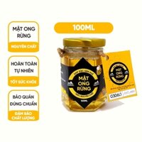 Mật Ong Rừng 100% Nguyên Chất Ship Đặc Sản Huế 100ml Chai Thuỷ Tinh