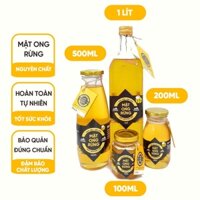 Mật Ong Rừng Nguyên Chất 100% Đặc Sản Huế Các Loại 100ml, 200ml, 500ml Chai Thuỷ Tinh