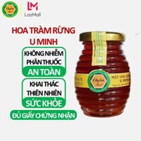 Mật ong rừng U Minh, Khai thác CHUẨN THIÊN NHIÊN 100%, Lọ thủy tinh 100ml, OGINBÊ