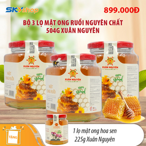 Mật ong ruồi Xuân Nguyên hũ 504g