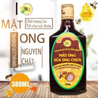Mật ong sữa ong chúa nguyên chất 380ml (500gr) Võ Kiệt, giúp tăng cường sức khỏe, an thần, ngủ ngon, làm đẹp