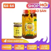 Mật ong thiên nhiên 5 sạch Honeyboy 1kg và Mật ong sữa chúa Honeyboy 100ml