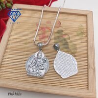 Mặt phật bản mệnh bạc thái nhỏ, Mặt dây chuyền bạc nam nữ trang sức PHJ