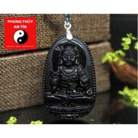 Mặt Phật Bất Động Minh Vương đá Núi lửa đen - An Tín