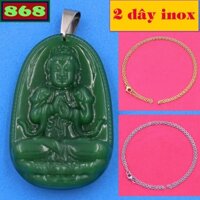 Mặt phật Đại nhật như lai xanh 4.3 cm MTRTAXO3