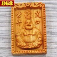 Mặt Phật Di Lặc 6 cm gỗ hoàng đàn MG21