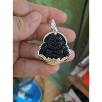 Mặt phật di lặc bọc bạc-M95