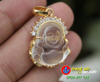 Mặt phật Di Lạc bọc vàng