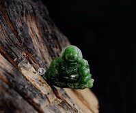 Mặt phật di lạc đá ngọc bích (Nephrite)