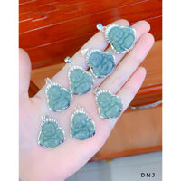 Mặt phật di lặc ngọc bạc ta trẻ em