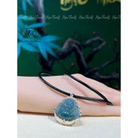 Mặt Phật Di Lặc Ngọc Lam cho bé - có tặng kèm dây đeo