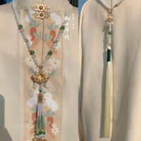 Mặt Sau Đám Mây Tua Rua Vòng Cổ Dài Ming Made Yingluo Vòng Cổ Bài Hát Làm Cổ Hanfu Phụ Kiện Mềm Yingluo Phong Cách Quốc Gia Sườn Xám20250320