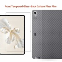 Mặt Sau Mềm Sợi Carbon Phim + Kính Cường Lực Bảo Vệ Màn Hình Cho Lenovo Xiaoxin Pad Pro 12.7 Pad11 P12 Pro Y700 2nd M10 Plus 3rd P11 Pro Gen 2 Pad 11 2024 M11