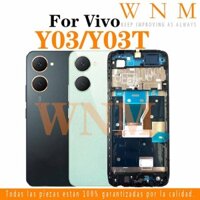 Mặt Sau Vỏ Pin Nhà Ở Cho VIVO Y03 Y03T V2332 LCD Nhà Ở Khung Giữa Tấm Bao Viền Các Bộ Phận Thay Thế