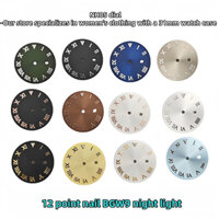 Mặt số đồng hồ 31MM Bộ phận sửa đổi đồng hồ cơ nữ BGW9 Mặt số đồng hồ dạ quang NH05