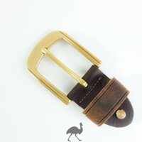 Mặt thắt lưng nam đồng đúc BN5 | Bộ đầu khoá thắt lưng đồng đúc dùng cho bảng dây 3.8cm - 3.9cm