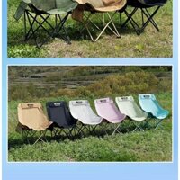 Mặt Trăng Ngoài Trời Gấp Ghế Cắm Trại Gấp Ghế Đa Năng Di Động Ghế Tựa Lưng Ghế Câu Cá Nghỉ Trưa