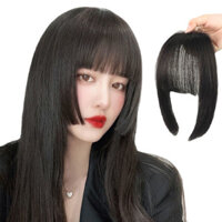 Mặt tròn full bangs tóc giả mảnh 2D công chúa cắt bangs lông tơ tóc giả định hình mặt mảnh tóc giả