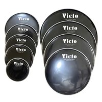 Mặt trống Jazz Victo đen cao cấp 8,10,11,12,13,14,16,18,20,22inch