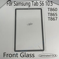 Mặt trước Kính Ngoài Ống Kính OCA Cho Samsung Galaxy Tab S6 10.5 T860 T865 T67 LCD Màn Hình Cảm Ứng Kính Thay Thế Máy Tính Bảng Màn Hình Hiển Thị Bảng Điều Khiển