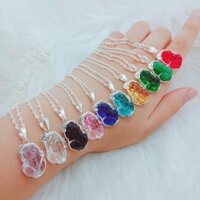 Mặt tỳ hưu bọc bạc tặng kèm dây đeo bạc