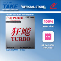 Mặt Vợt Bóng Bàn Nittaku HURRICANE PRO 3 TURBO ORANGE Chính hãng MADE IN JAPAN - CHINA
