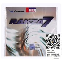 Mặt vợt bóng bàn Yasaka Rakza 7, Rakza 7 soft  [MUA HAI MẶT TẶNG KÈM KEO SỮA + VIỀN VỢT DONIC 12mm]