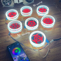 Mắt Xoay Sharingan chế Bi cầu led 3 inch