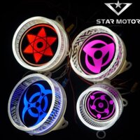 Mặt xoay Sharingan độ lé đèn bi cầu kích thước 8cm kèm vòng 3D