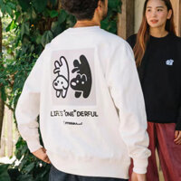 Matsui Nhật Bản Hợp Thời Trang Thương Hiệu Cổ Tròn Áo Hoodie Nam Đen Trắng Chó Rời Top Cặp Đôi Phong Cách Nam Nữ 5114