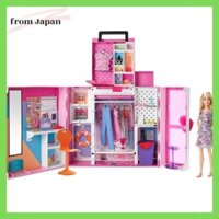 MATTEL Barbie Dream Closet A two-story room full of items that can be enjoyed at parties and work. [Dress-up doll house] [Doll, with accessories] [Ages 3 and up] [Gift] HGX57
