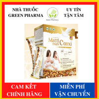 MATTI MUM CANXI Sữa hạt cho mẹ bầu và sau sinh 100% đạm thực vật đạt chứng nhận NON-GMO của Hoa Kỳ - Hộp giấy 14 gó