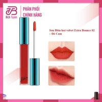 Màu 02 Son Bbia Last Velvet Lip Tint - Đỏ Cam Son Kem Lì Last Velvet Lip Tint Màu Đỏ Cam - 02 Extra Bounce 02 Colar Red