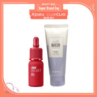 [Màu 06 PURDY RED] Combo Son Tint Hiệu Ứng Nhung Mịn PERIPERA INK VELVET
