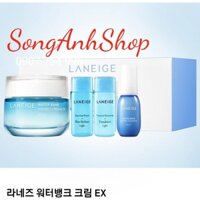 Mẫu 2019 Kem Dưỡng cấp nước cho da dầu Laneige Water Bank Hydro Cream 50ml tặng thêm set mini