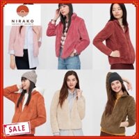 (Mẫu 2021) Áo khoác lông cừu 2 mặt nữ Uniqlo (store nội địa nhật)