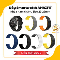 [Mẫu 2024] Amazfit dây đeo đồng hồ thông minh từ tính, cho Amazfit 2/2S,GTR,GTS,Stratos,Bip size 20mm-22mm, Sonic Tech