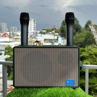 Mẫu 2024-Loa Xách Tay Karaoke Nghe Nhạc SG06 - Hot Âm Thanh Cao Cấp Giá Rẻ, Tặng Kèm 2 Micro Không Dây và Chống Lăn