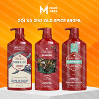 [MẪU 2025] Dầu Gội Xả OLD SPICE 2in1 650ml - MarsCare