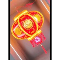 [Mẫu 3D] Đèn Lồng Cầu Điện Xoay 360 Chữ Nổi Lấp Lánh Tiếng Việt Mẫu Mới 2025 Trang Trí Tết (loại 1)
