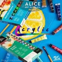 Màu Acrylic bộ vẽ tranh, vải, tường Mont Marte 12/18/24 (Tuýp 12ml nhỏ)