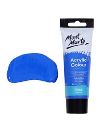 Màu ACRYLIC COLOUR SIGNATURE MONT MARTE cao cấp dạng tuýp 75ML vẽ trên nhiều chất liệu như Tường, Kính, Vải... - Cobalt Blue