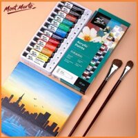 Màu acrylic Mont Marte 12/18/24 màu vẽ vải, giày, quần áo